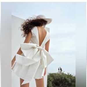 NWT For love and lemons white mini dress